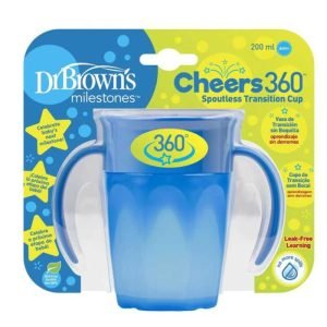 DR BROWNS GOBLET CHEERS 360 AVEC POIGNEES 200 ML 6M+ - DR BROWNS