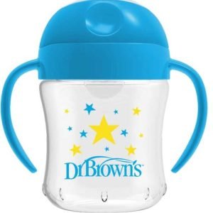 DR BROWNS GOBLET TRANSITION AVEC POIGNEES 6 MOIS + 180 ML - DR BROWNS