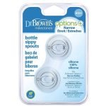 DR BROWNS OPTIONS+ TETINE TRANSITION A BEC COL ETROIT 6 M+ PAQUET DE 2 - DR BROWNS