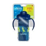 DR BROWNS TASSE THERMOS BLEU AVEC PAILLE 12 MOIS PLUS 300 ML - DR BROWNS