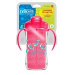 DR BROWNS TASSE THERMOS ROSE AVEC PAILLE 12 MOIS PLUS 300 ML - DR BROWNS