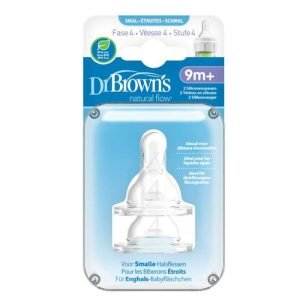 DR BROWNS TETINE COLE ETROIT NIVEAU 4 9MOIS+ PACK DE 2 - DR BROWNS