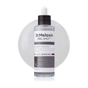DR MELAXIN PEEL SHOT EXFOLIATING BLACK RICE AMPOULE 80 ML - DR MELAXIN
