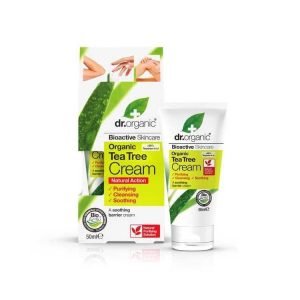 DR ORGANIC CREME ANTISEPTIQUE AU TEA TREE 50 ML - DR ORGANIC