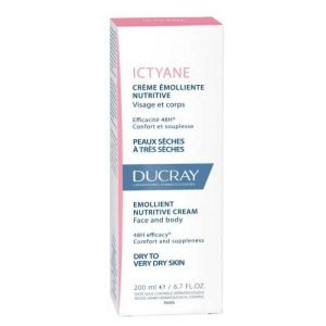 DUCRAY ICTYANE CREME EMOLLIENTE NUTRITIVE VISAGE ET CORPS 200 ML - DUCRAY