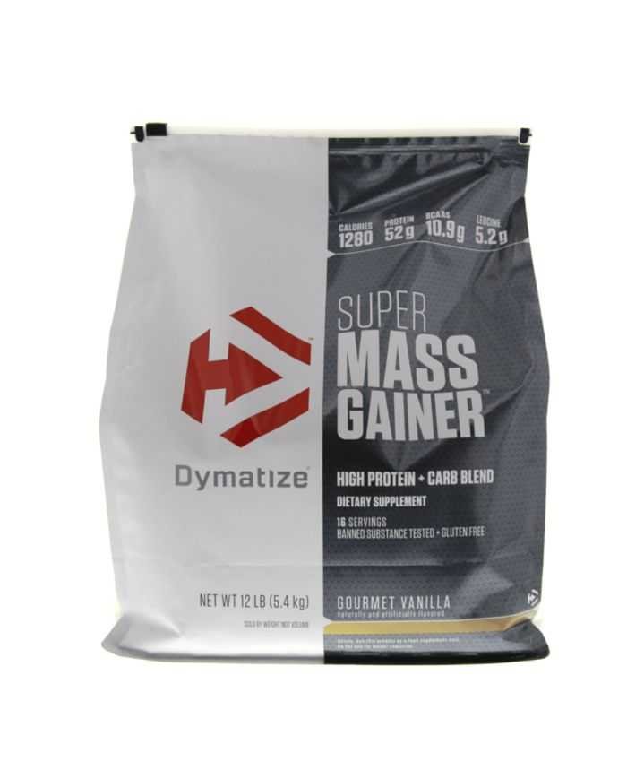 DYMATIZE SUPER MASS GAINER 5.4 Kg GOUT GOURMET VANILLE - DYMATIZE