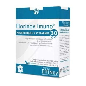 EFFINOV FLORINOV IMUNO PROBIOTIQUES ET VITAMINES 30 GELULES - EFFINOV