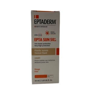 EPTADERM EPTA SUN SPF 50+ FLUIDE TEINTE LIGHT 50 ML - EPTADERM