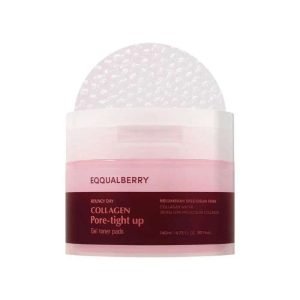 EQQAULBERRY COLLAGEN PORE TIGHT UP GEL TONER PADS 140 ML - EQQUAL BERRY