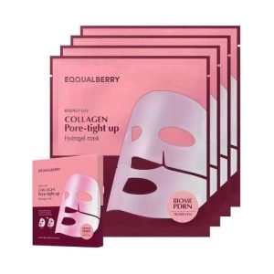 EQQUALBERRY BOUNCY DAY COLLAGEN PORE TIGHT UP HYDROGEL MASK x 4 SHEETS - EQQUAL BERRY