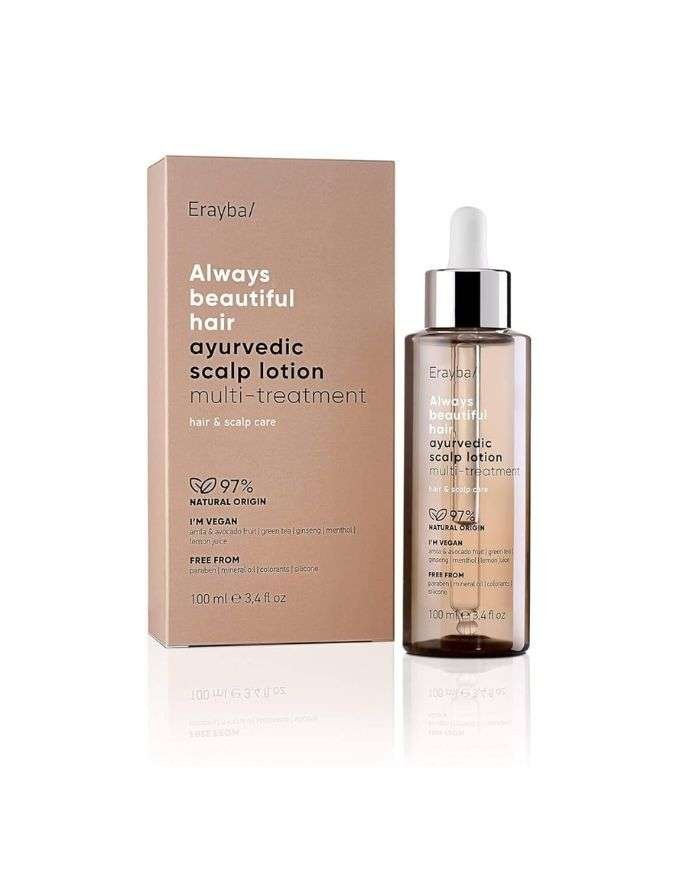 ERAYBA ALWAYS BEAUTIFUL HAIR AYURVEDIC LOTION POUR CUIR CHEVELU MULTI TRAITEMENT 100ML - ERAYBA