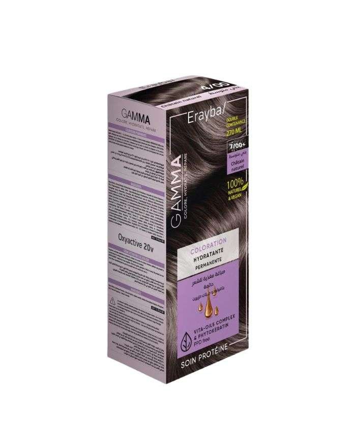 ERAYBA GAMMA COLORATION HYDRATANTE PERMANENTE 7-00+ BLOND INTENSE - ERAYBA