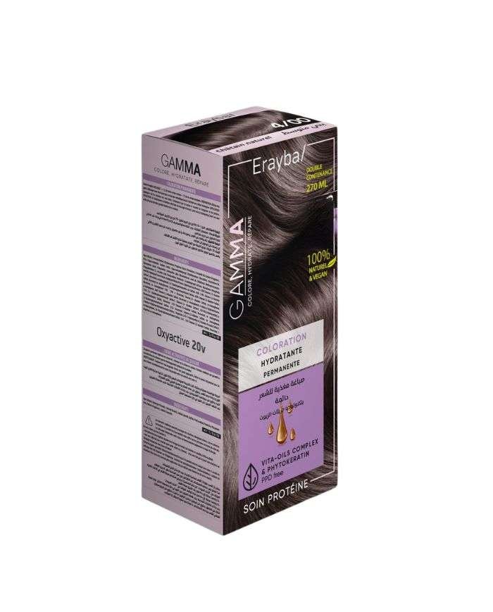 ERAYBA GAMMA COLORATION HYDRATANTE PERMANENTE N6-10 BLOND FONCE CENDRE - ERAYBA