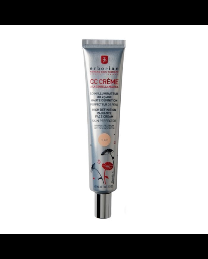 ERBORIAN CC CREAME A LA CENTELLA CLAIR SOIN ILLUMINATEUR VISAGE SPF 25 45 ML - ERBORIAN