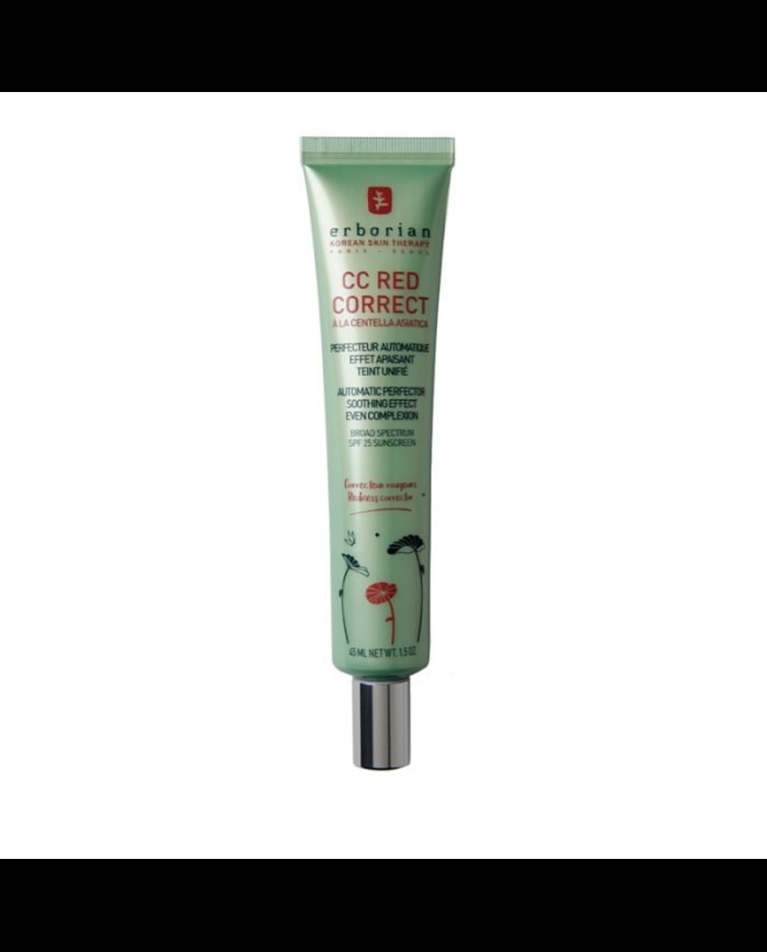 ERBORIAN CC RED CORRECT CENTELLA ASIATICA EFFET APAISANT SPF25 45 ML - ERBORIAN