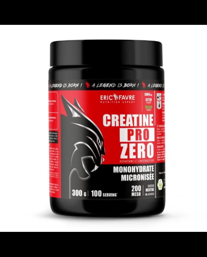 ERIC FAVRE CREATINE PRO ZERO MONOHYDRATE MICRONISE SAVEURE NEUTRE 300 G - ERIC FAVRE
