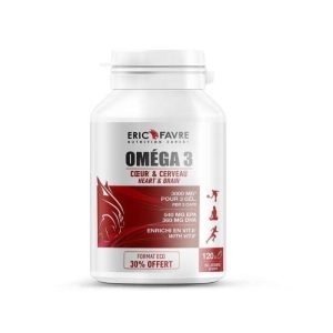 ERIC FAVRE OMEGA 3 COEUR ET CERVEAU 120 CAPSULES - ERIC FAVRE