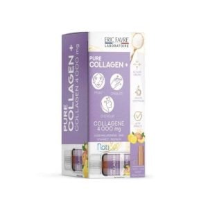 ERIC FAVRE PURE COLLAGEN PLUS SAVEUR PECHE CITRON 10 AMPOULES 15 ML - ERIC FAVRE