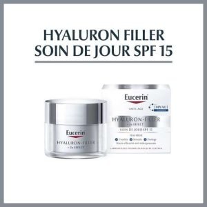 EUCERIN HYALURON FILLER 3* EFFECT SOIN DE JOUR SPF 15 PEAU SECHE 50ML - EUCERIN