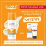 EUCERIN OFFRE WEB OIL SUN PROTECT CONTROL TOUCHER SEC 50 ML + MINI HYDRO PROTECT + MINI AQUAPHOR OFFERTS - EUCERIN
