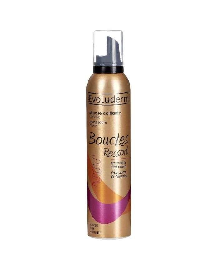 EVOLUDERM MOUSSE COIFFANTE BOUCLES RESSORT 250 ML - EVOLUDERM