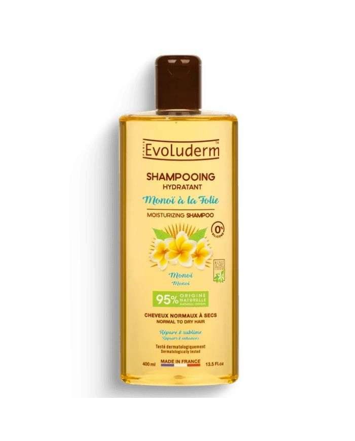 EVOLUDERM SHAMPOOING HYDRATANT MONOI A LA FOLIE 400 ML - EVOLUDERM