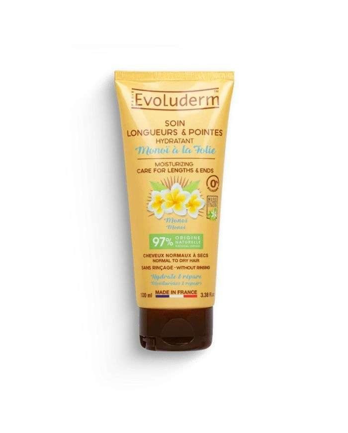 EVOLUDERM SOIN LONGUEURS ET POINTES HYDRATANT MONOI A LA FOLIE 100ML - EVOLUDERM