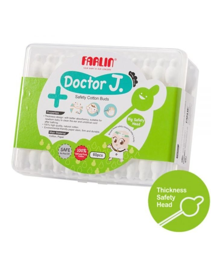 FARLIN COTON TIGE DE SECURITE POUR BEBE /60PCS TOP113-3 - FARLIN