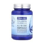 FARMSTAY COLLAGEN ET ACIDE HYALURONIQUE AMPOULE ALL IN ONE 250 ML - FARMSTAY