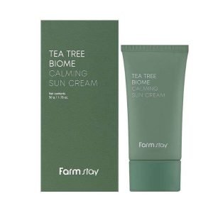 FARMSTAY TEA TREE BIOME CALMING SUN CREME 50G - FARMSTAY