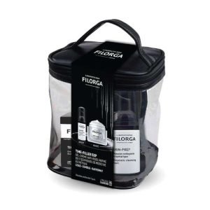 FILORGA OFFRE TIME FILLER 5XP GEL CREME 50 ML + FILORGA MOUSSE NETTOYANTE 30ML + TROUSSE OFFERTS - FILORGA