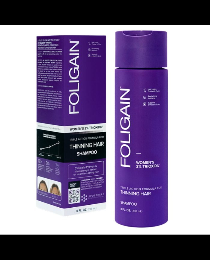 FOLIGAIN SHAMPOING FEMME VOLUMATEUR TRIPLE ACTION 2% TRIOXIDIL 236 ML - FOLIGAIN