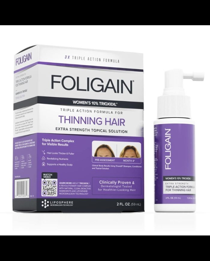 FOLIGAIN SPRAY VOLUMATEUR TRIPLE ACTION FEMME 10% TRIOXIDIL 59 ML - FOLIGAIN