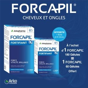 FORCAPIL FORTIFIANT PACK GELULES 1 ACHETE 1 OFFERT - FORCAPIL