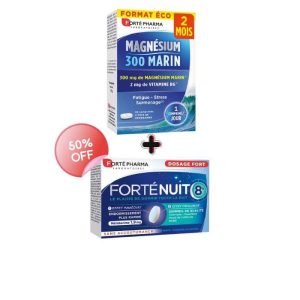 FORTE PHARMA OFFRE MAGNESIUM 300 MARIN 56 COMPRIMES + FORTE NUIT 15 COMPRIMES - FORTE PHARMA