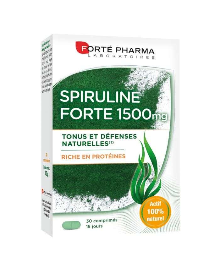 FORTE PHARMA SPIRULINE FORTE 1500 MG RICHE EN PROTEINES 30 COMPRIMES - FORTE PHARMA