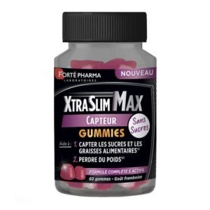 FORTE PHARMA XTRASLIM MAX 60 GUMMIES GOUT FRAMBOISE - FORTE PHARMA