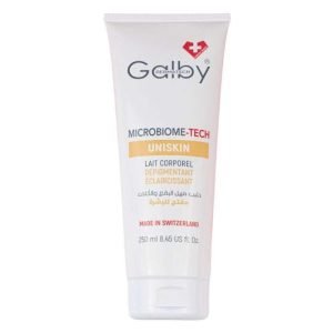 GALBY UNISKIN MICROBIOME TECH LAIT CORPOREL DEPIGMENTANT ECLAIRCISSANT 250 ML - GALBY