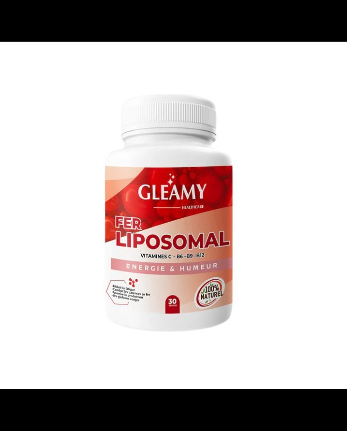 GLEAMY FER LIPOSOMAL ENERGIE ET HUMEUR 30 GELULES - GLEAMY