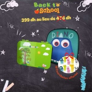 GOBENTO KIDS OFFRE SAC A DEJEUNER EFFET 3D DINO + BOITE ISOTHERME 21*16*5 CM 710 ML - GOBENTO KIDS