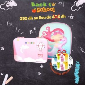 GOBENTO KIDS OFFRE SAC A DEJEUNER EFFET 3D SIRENE + BOITE ISOTHERME 21*16*5 CM 710 ML - GOBENTO KIDS