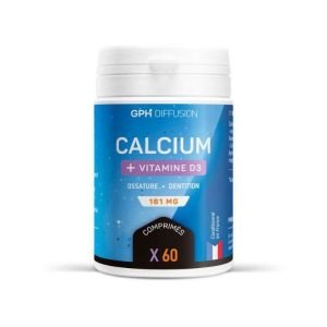 GPH CALCIUM + VITAMINE D3 161 MG 60 COMPRIMES - GPH DIFFUSION