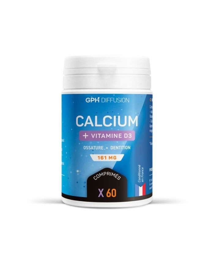 GPH CALCIUM + VITAMINE D3 161 MG 60 COMPRIMES - GPH DIFFUSION