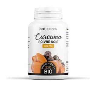 GPH CURCUMA POIVRES NOIR 200 GELULES - GPH DIFFUSION