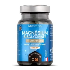GPH MAGNESIUM BISGLYCINATE + VITAMINE B6 500 MG 90 GELULES - GPH DIFFUSION