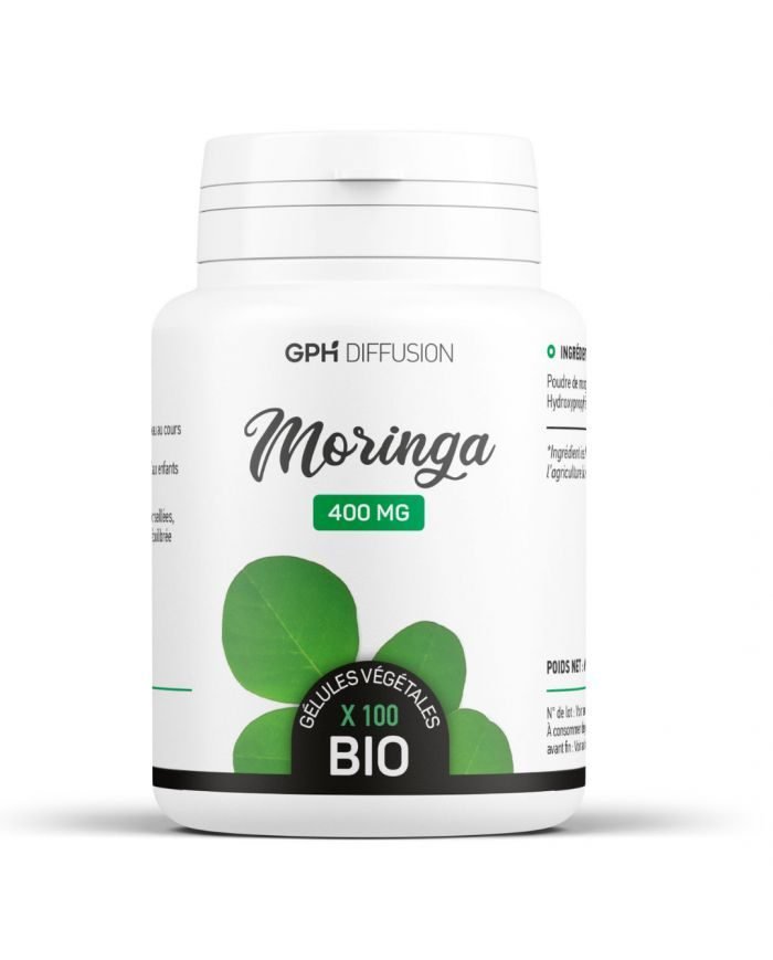 GPH MORINGA 400mg 100 gelules - GPH DIFFUSION