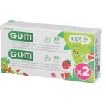 GUM COFFRET DENTIFRICE ENFANTS FLUORE 3 ANS + LOT DE 2 x 50 ML - GUM