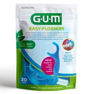 GUM EASY FLOSSERS MENTHOLE CIRE20 CURE DENT+FIL PRET A L&rsquo;EMPLOI REF 890 - GUM