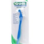 GUM BROSSE A DENTS PROTHESE SPECIAL DENTIER AVEC 2 TETES REF 201 - GUM
