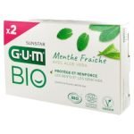 GUM Dentifrice Menthe Fraîche Aloe Vera Bio Lot de 2 x 75 ml - GUM